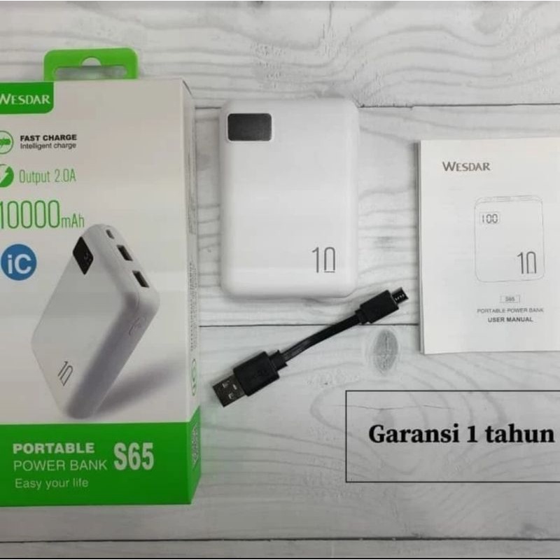 Powerbank Mini 10000mAh / Power Bank 10.000mAh Baterai pengisian Handphone Hp phone Fast Charging charge