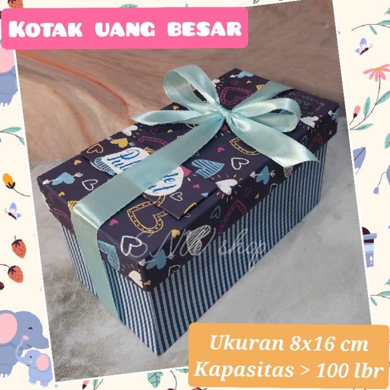 

RN Kotak Hadiah Uang Kapasitas Besar Money Roll Box Kotak Tarik Uang