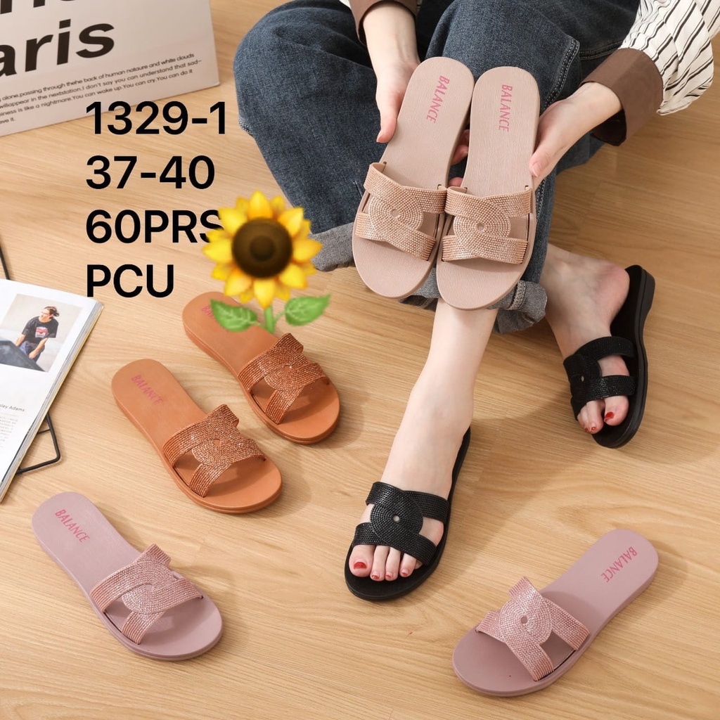 Sandal Karet Jelly Wedges Wanita Import Model Fashion KoreaTerbaru Original Kekinian by AGUNG STYLE Balance 1329-1