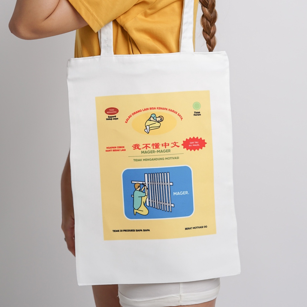 Totebag Mager Mager - Bukan Ager Ager