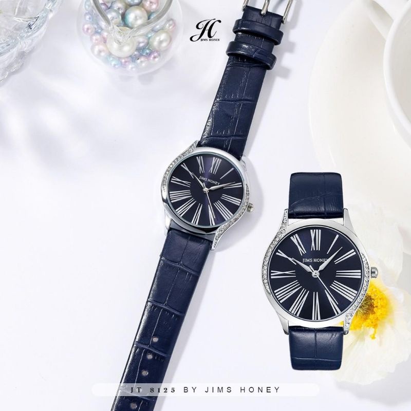 JIMS HONEY JT 8125 PLUS JAM TANGAN WANITA ANALOG ANTI AIR (FREE EXCLUSIVE BOX)