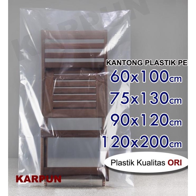 Kantong Plastik Bening Transparan Besar 90X120