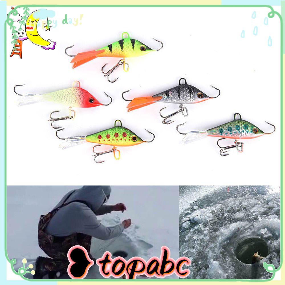 Top 50mm/7.5g Kait Pancing Es Kualitas Tinggi Buatan Balanceraa Jigging Lead