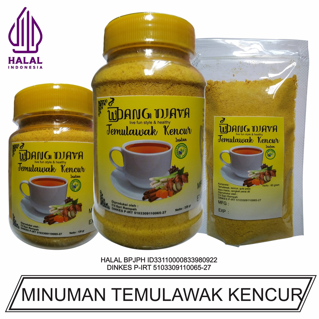 

Minuman Temulawak Kencur Instan / Serbuk Alami Siap Seduh