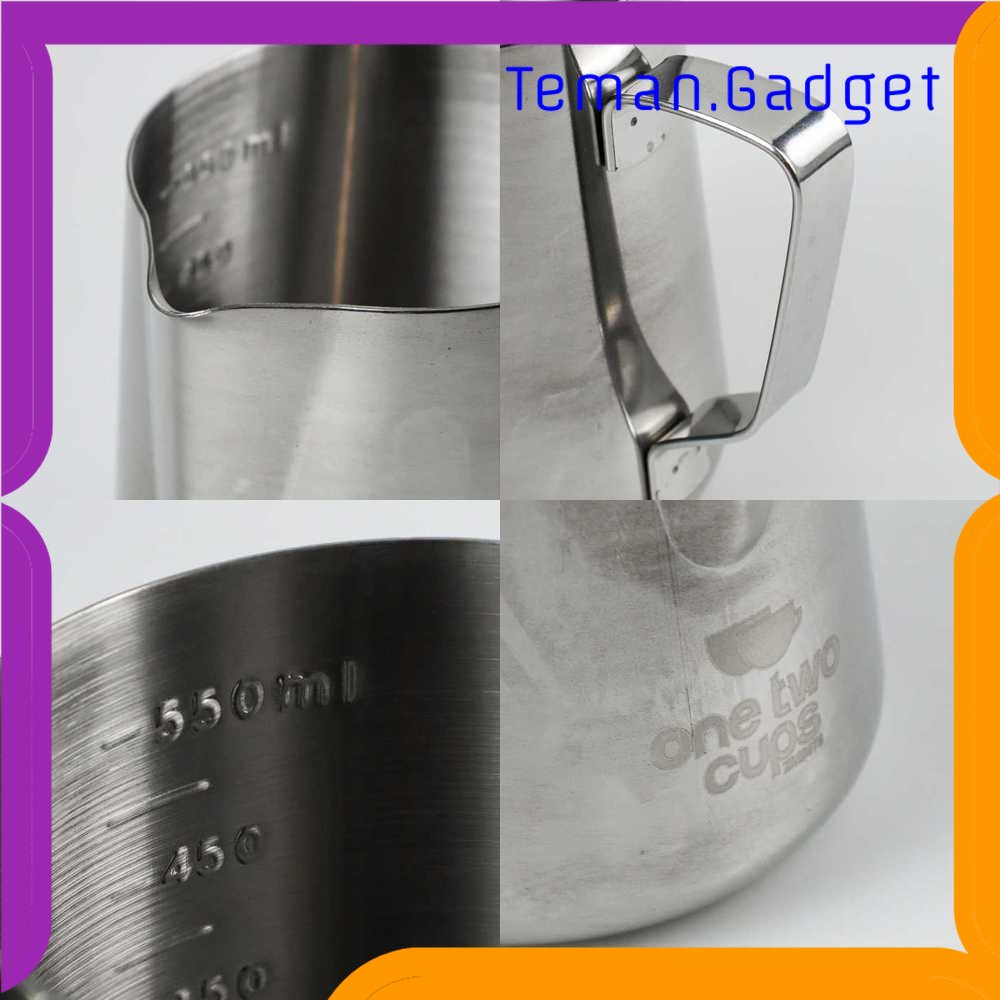 TG - DPR One Two Cups Gelas Milk Jug Kopi Espresso Latte Art Stainless Steel - ZM0078