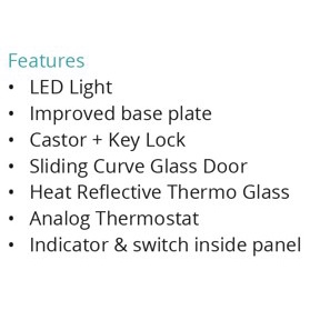 GEA SD-700BY / SD700BY Sliding Curve Glass / Chest Freezer / Freezer Box Kaca 700 Liter 628 Watt