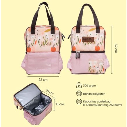 Gabag Cooler Bag POP Series CERI LAVENDER GENDIS NURI AIRA / Tas ASI GABAG + Free 2 ice gel - NEW