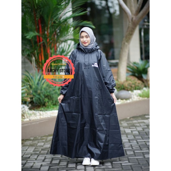 Jas Hujan Gamis Unisex Original ATREO || Parasut Balon || Jas hujan pria wanita