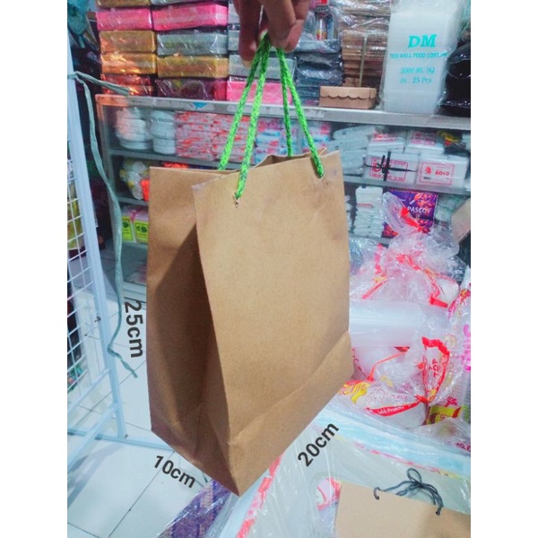

paperbag polos kraft UK 20cm×10cm×25cm