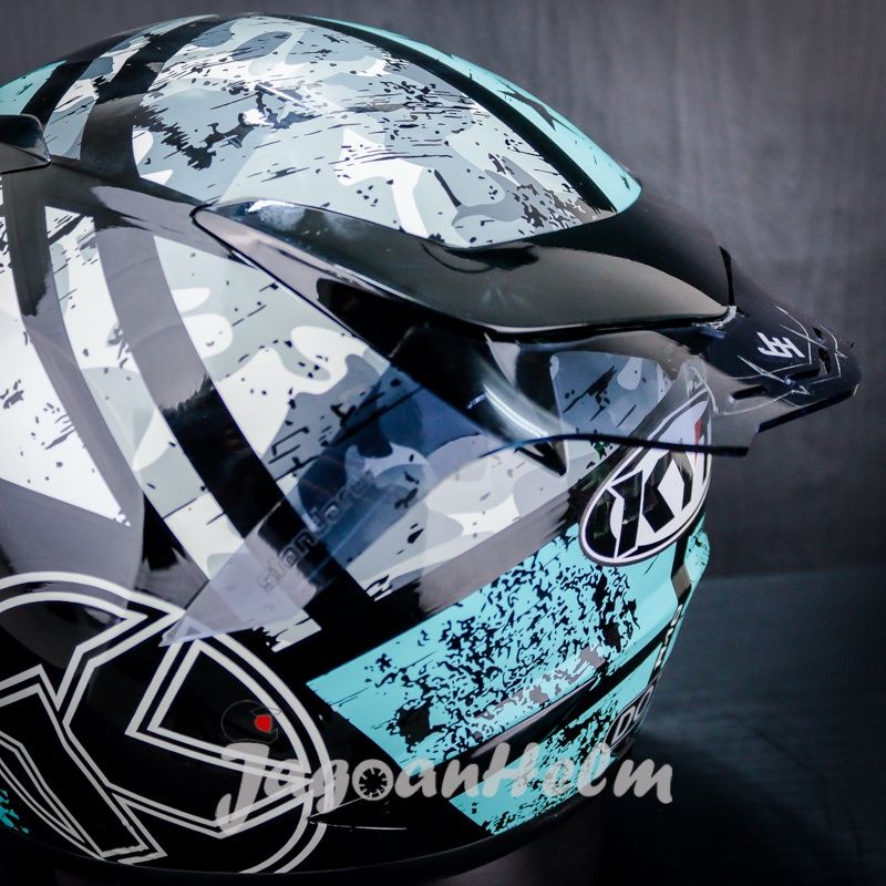 SPOILER Helm KYT R10 | CLEAR  &amp; SMOKE |  AKRILIK