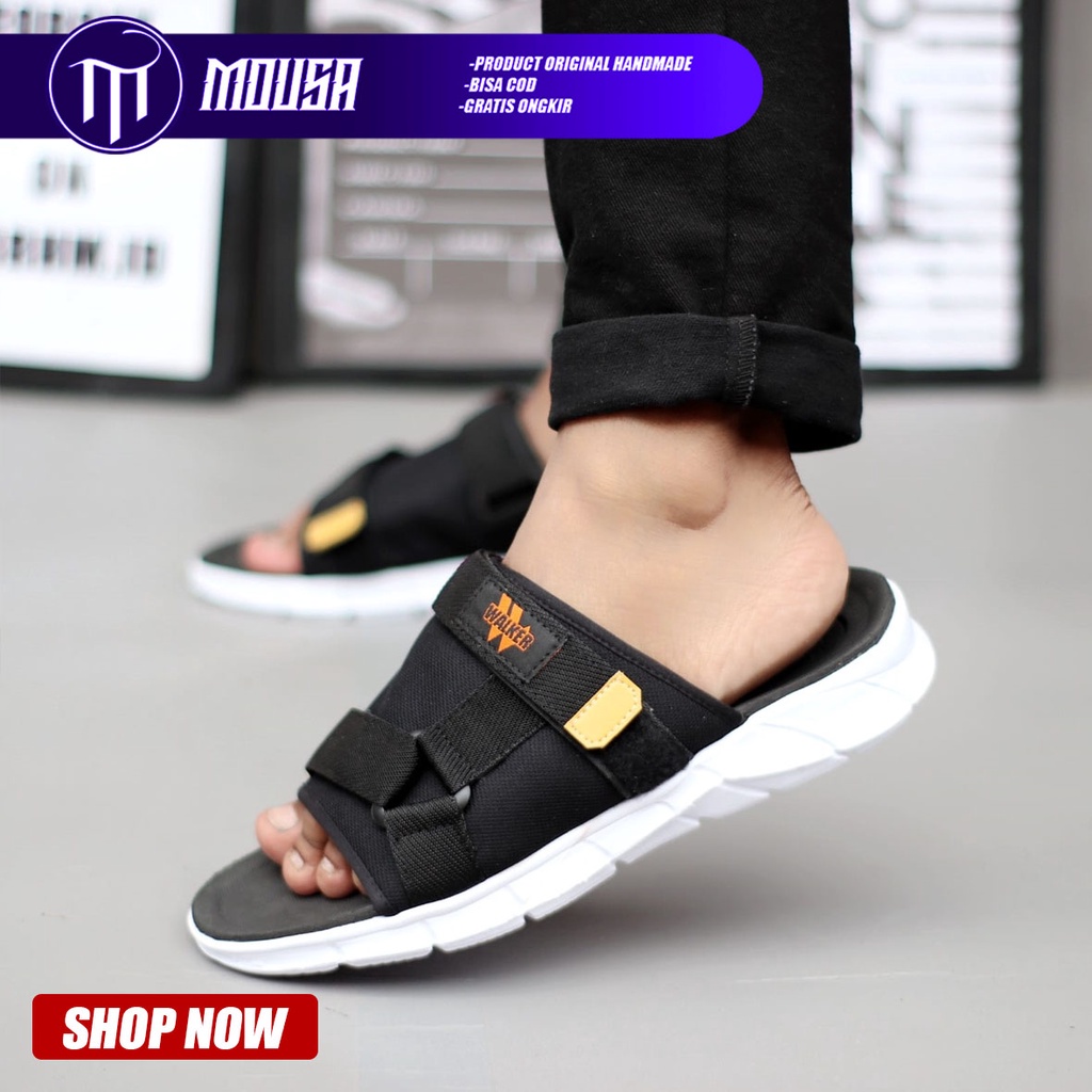 Sandal Slide Sandal Pria Sendal Flip Flop Ringan Terbaru Kekinian Mousa Jober