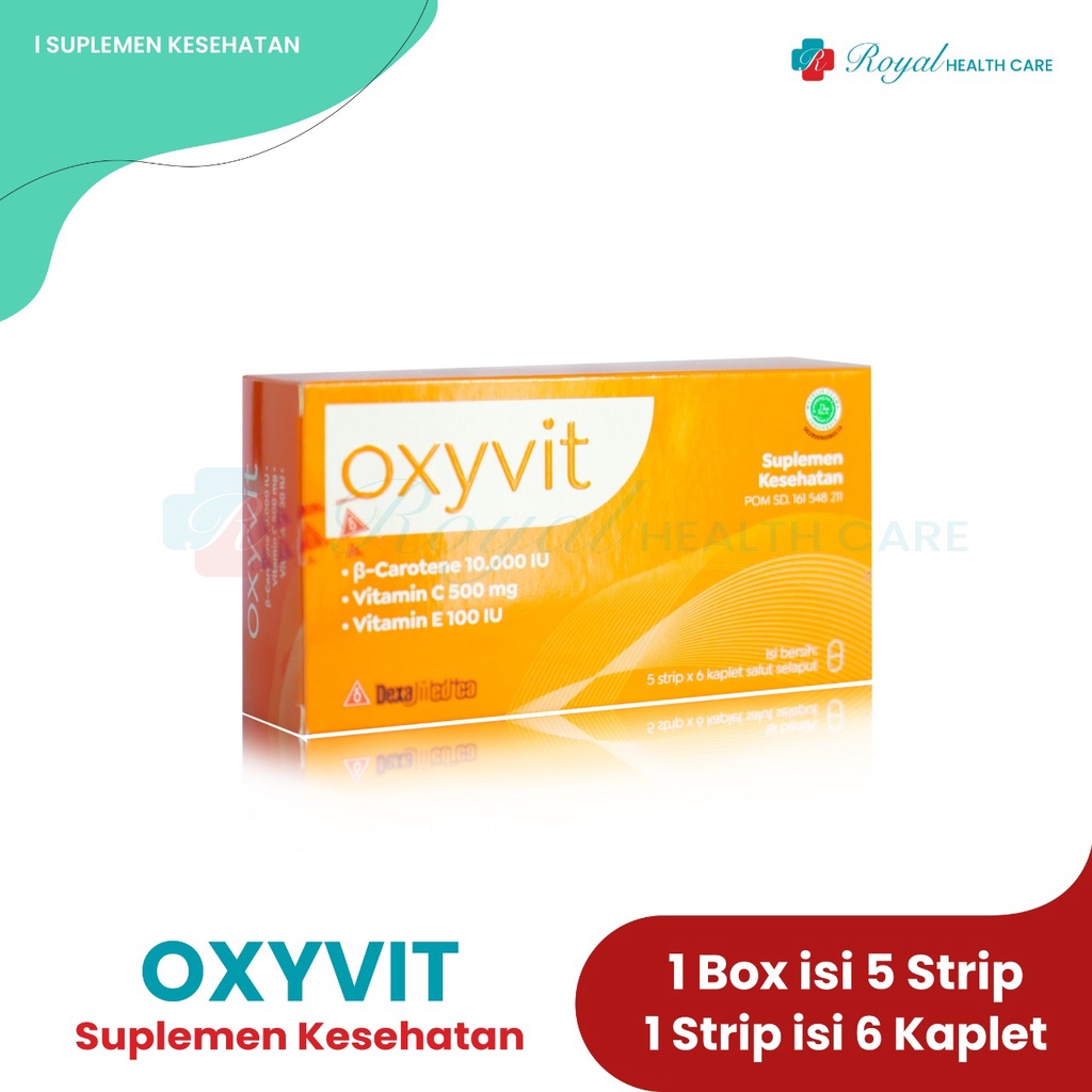 OXYVIT STRIP 6 Kaplet Membantu Menjaga Daya Tahan Tubuh dan Metabolisme