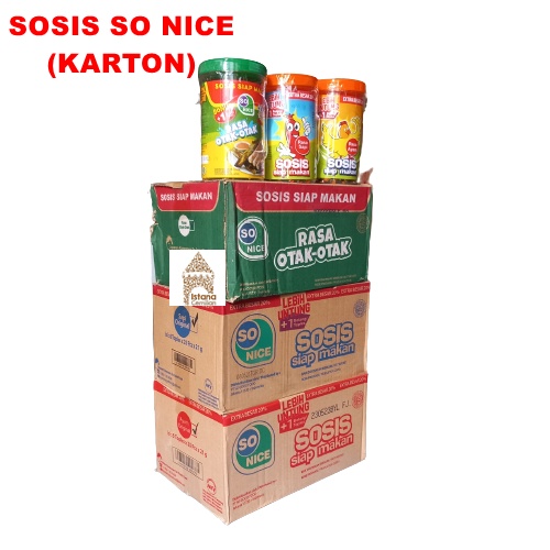 Sosis So Nice Karton isi 6 Toples | Ayam Sapi Otak Otak Siap Makan