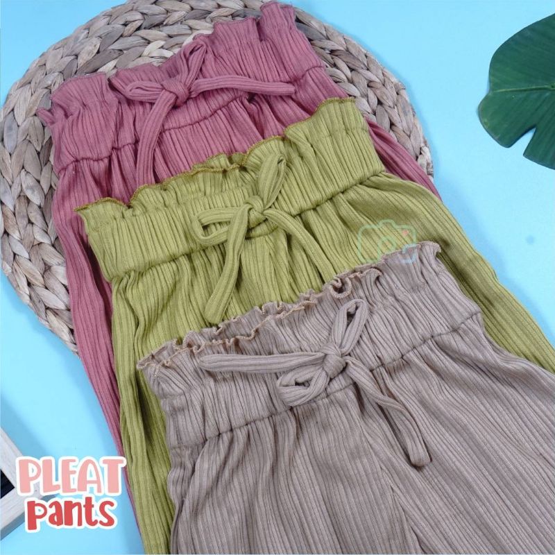 Pleat pants celana panjang kulot anak perempuan