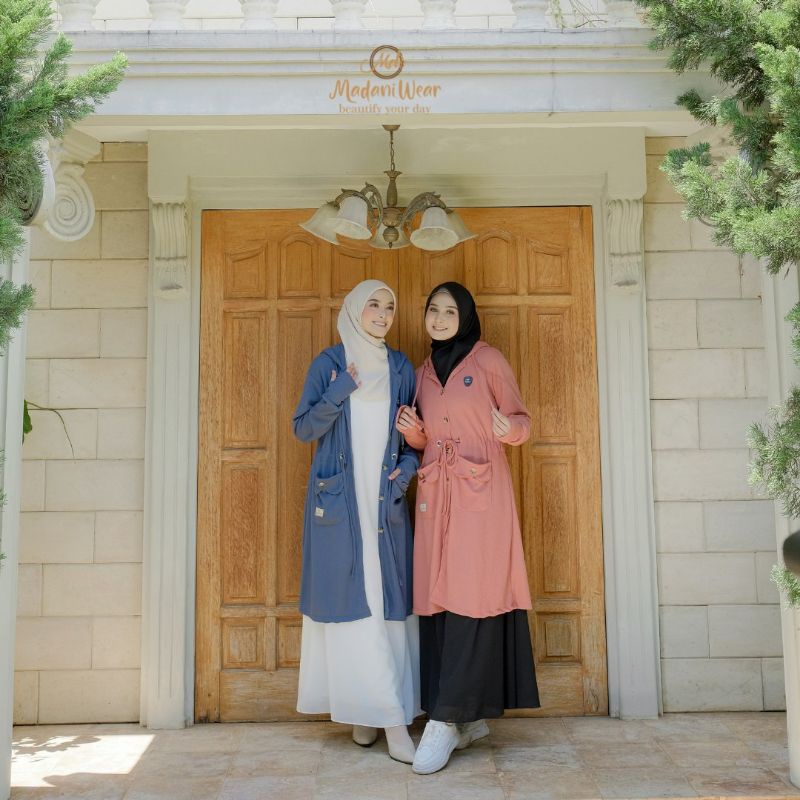 Outer Shafiyah Madani wear Alietha | Shafiyah Mom n kids Outer Cardigan Muslimah Alietha