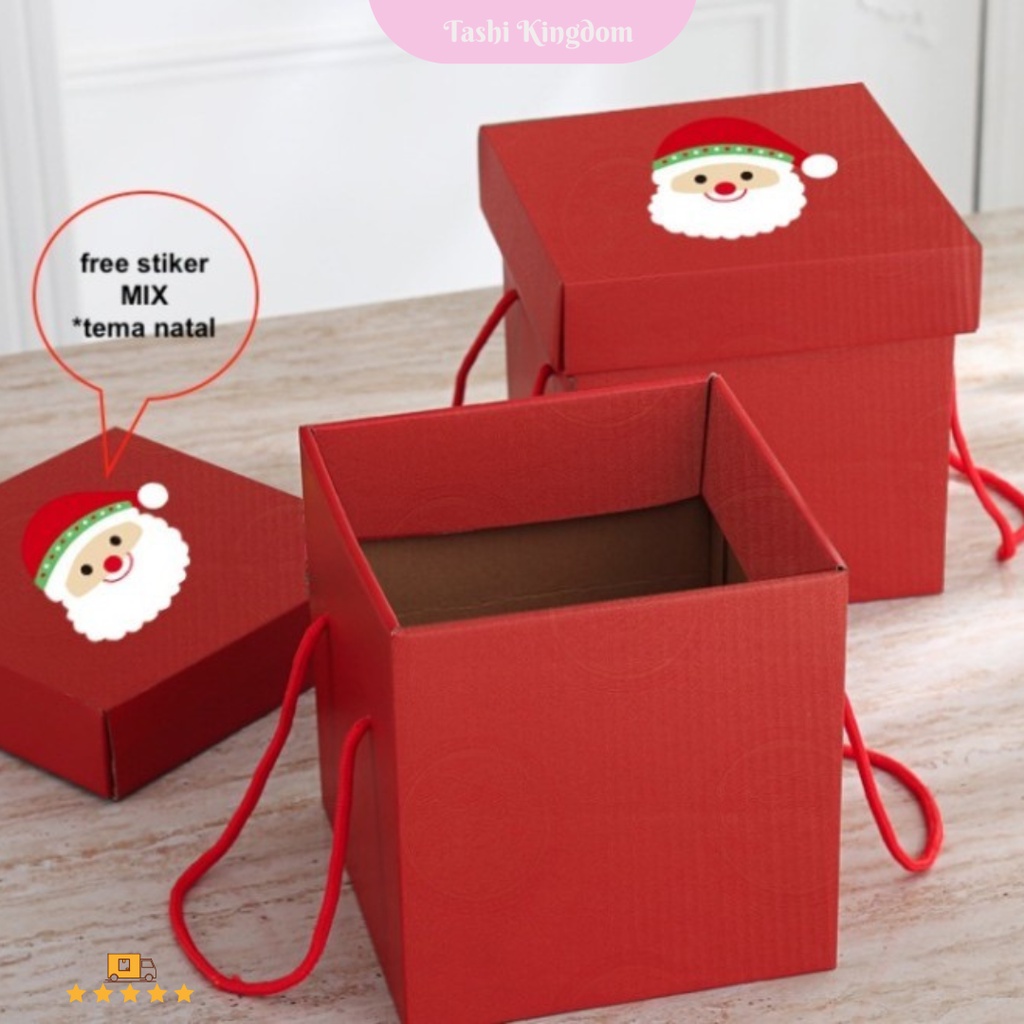 

KOTAK SNACK NATAL / GIFT BOX NATAL , BOX SNACK , DUS KADO SOUVENIR , BOX HAMPERS NATAL