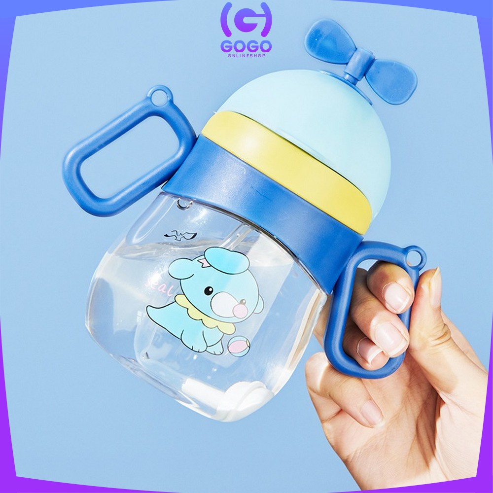 GOGO-C760  Botol Minum Air Anak Anti Tumpah Dengan Sedotan 360ML / Gelas Training Cup Balita Water Bottle Perlengkapan Makan Bayi