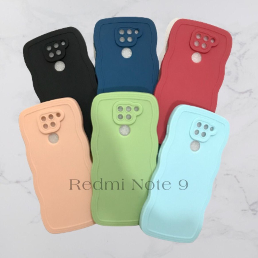 CASE REDMI NOTE 9 - SOFTCASE SILIKON GELOMBANG WAVY PRO CAMERA - GA