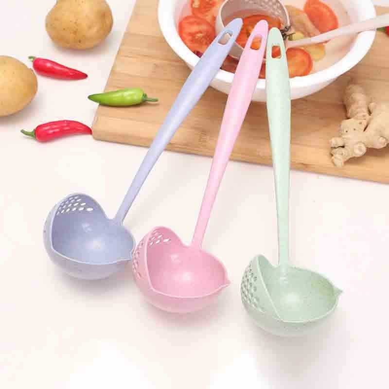 Sendok Centong Kuah Sop Sup 2in1 Sendok Saring Sayur Soup Spoon Sendok Masak Sendok Sayur &amp; Kuah Serbaguna