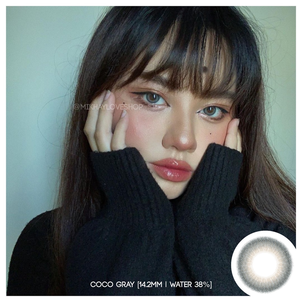 MIKHAYLOVESHOP Softlens Coco Gray (Grey) | EOS