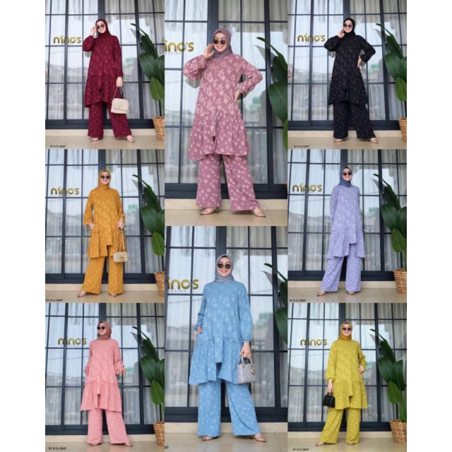 Stelan Tunik dan celana terbaru by ninos design