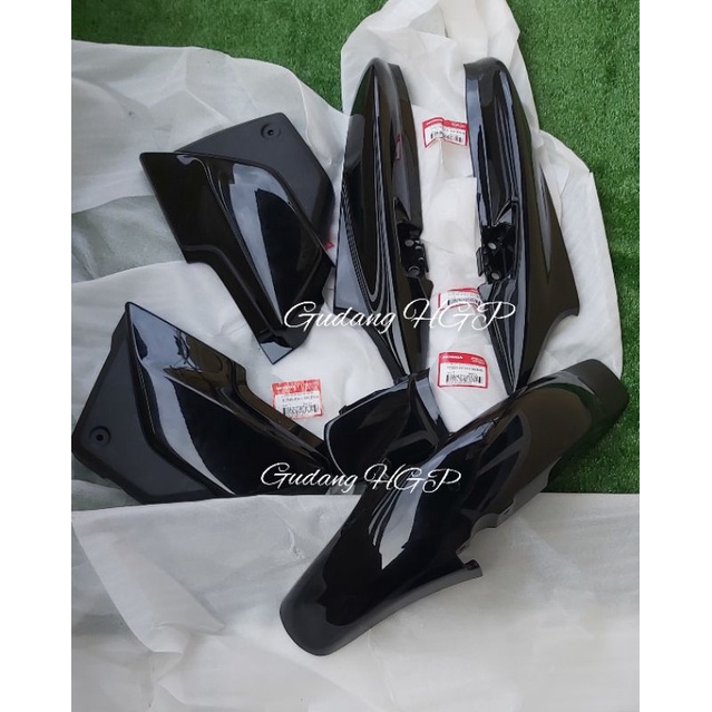 Cover Full Body Set Body L & R Set Black & Cover Tail Fender Fr Cover Aki Set & Spakbor Belakang Meg