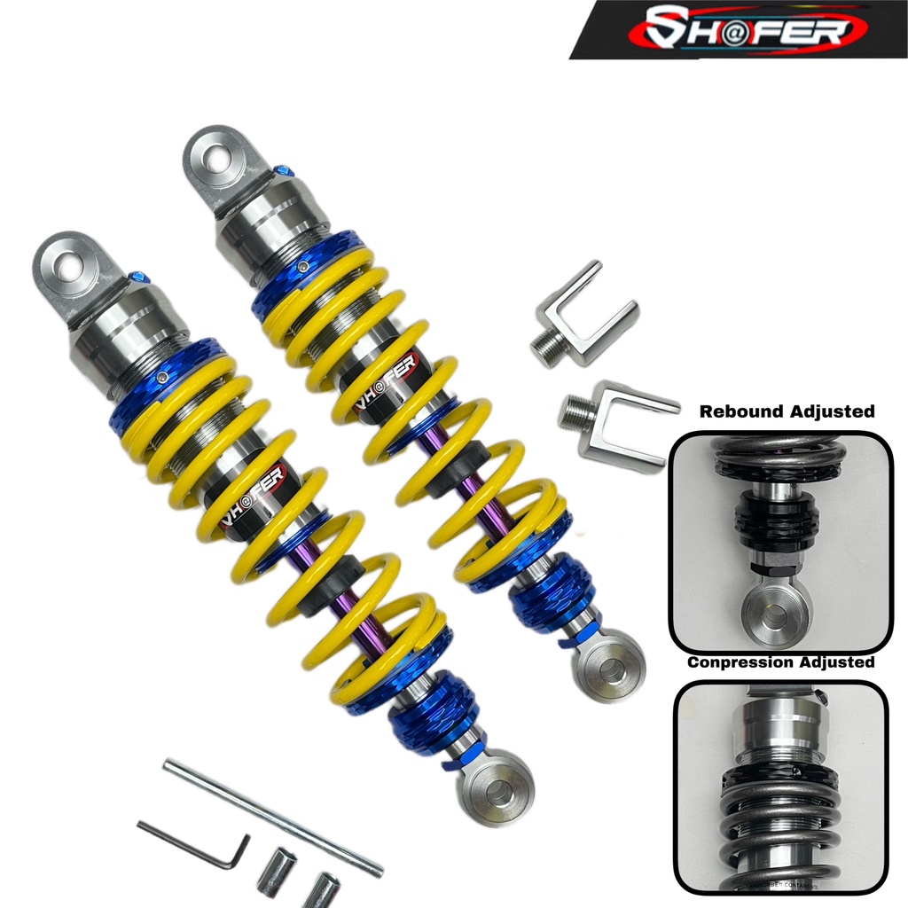 Shock Belakang Shockbreaker Razor SHAFER Non Tabung Ukuran 280 / 320 / 340mm Jupiter z, Vega r, Supra,Kharisma,Rx King,Tiger ,Megapro,Gl Pro Thunder Dan Motor Lain Nya