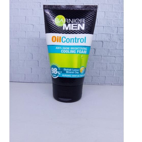artu1U5g Garnier Men Oil Control Anti-Shine Brightening Cooling Foam 100ml (Besar)/Sabun Cuci Wajah 