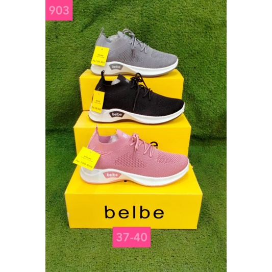 sepatu impor belbe rajut wanita