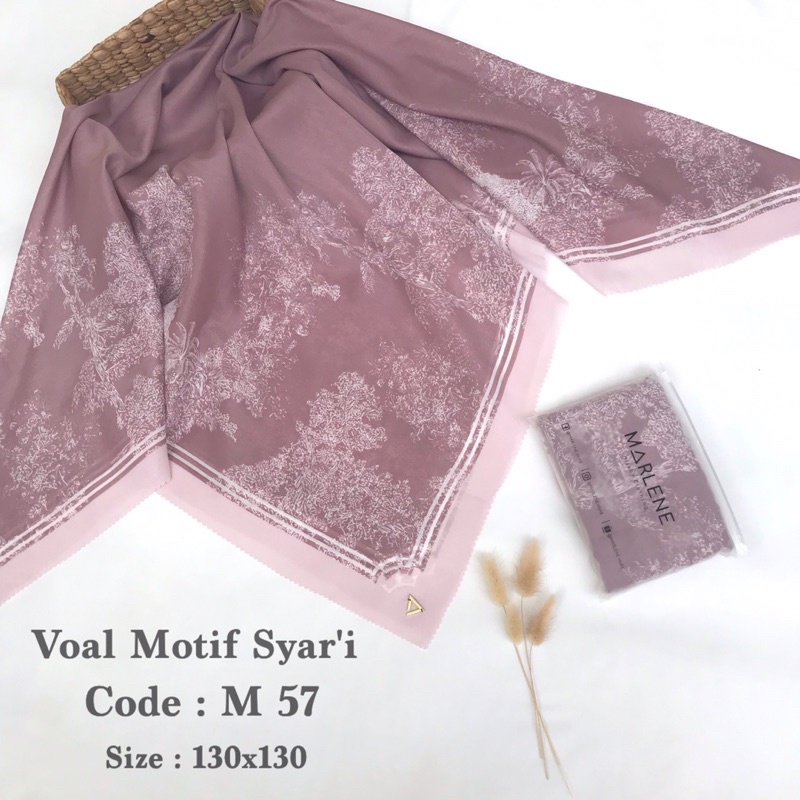 Hijab Segiempat Voal Motif Jumbo Syar’i (Paket Reseller)