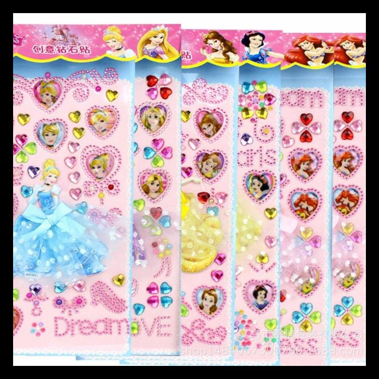 

STIKER 3D MOTE PRINCESS REAL DRESS STICKER MANIK AKSESORIES KADO ANAK BARU