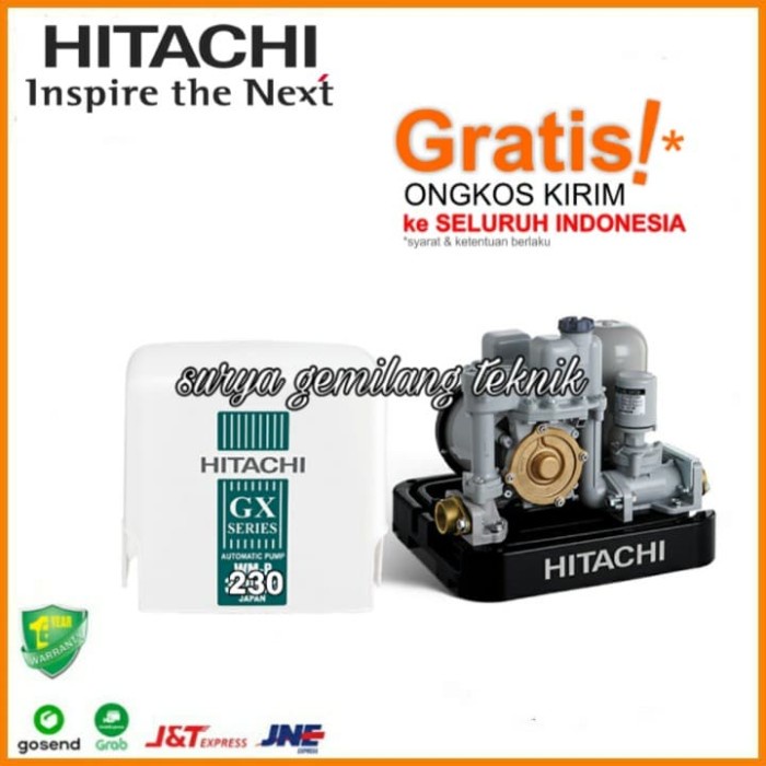 Pompa Air Hitachi Wp-230Gx Pompa Booster Pump Pompa Pendorong Hitachi