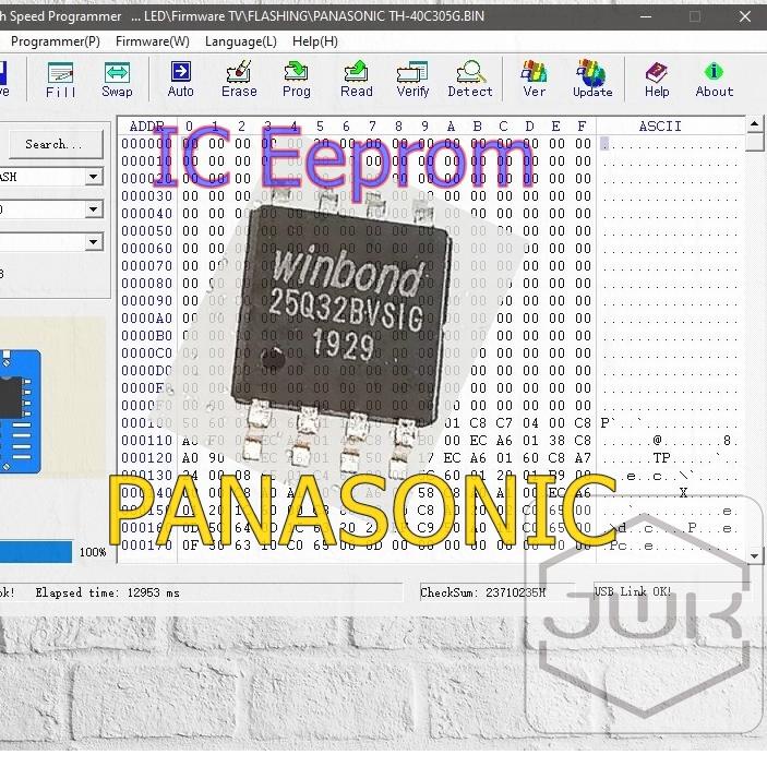 TERBARU IC Eeprom plus Firmware TV Panasonic Siap Pakai ⁂ 863