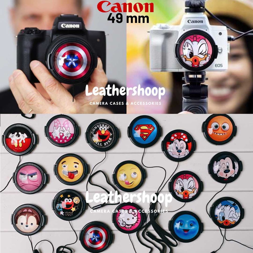 Tutup lensa Canon lens cap diameter 49mm Canon Eos M10 M100 M200 M3 M5 M6 M50