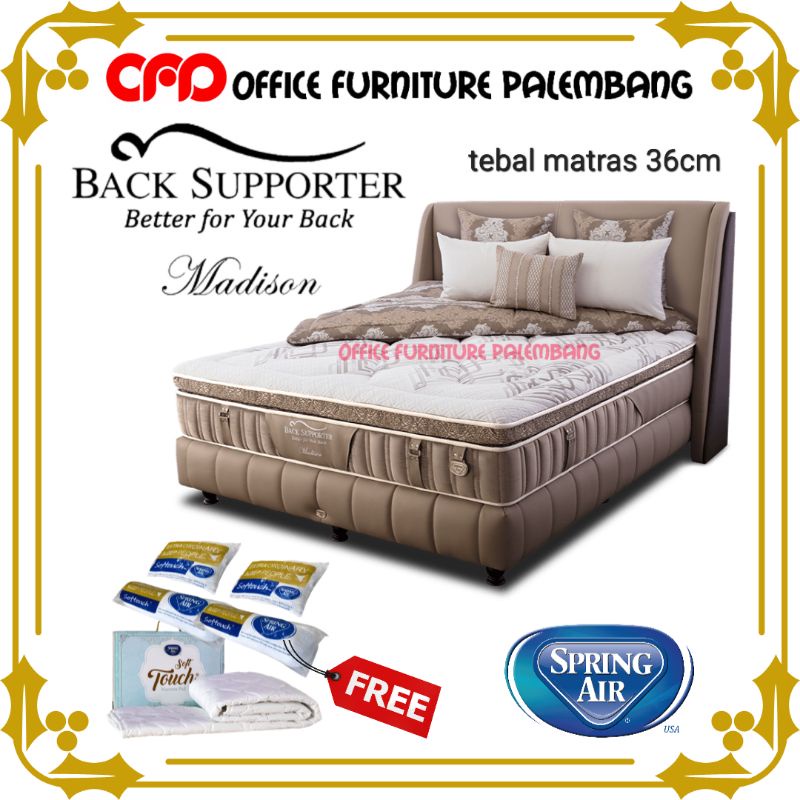 springbed spring air MADISON matras kasur spring bed pocket spring latex usa