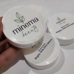 

stiker label minema beauty vinyl transparan cutting