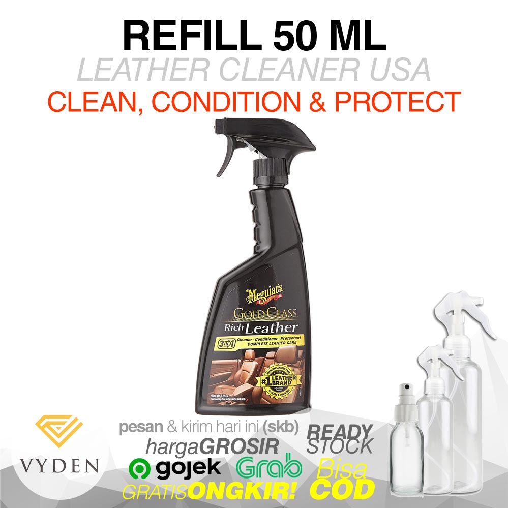 MEGUIARS Gold Class Rich Leather Spray 50mili REFILL Pembersih Pelembab Proteksi Kulit MURAH