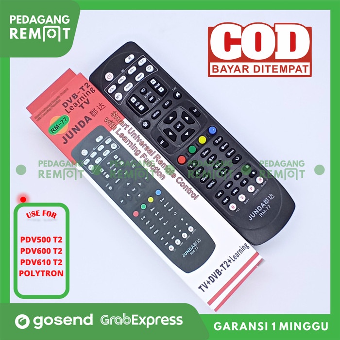 REMOT REMOTE RECEIVER STB DVB T2 PARABOLA POLYTRON PDV 610 / PDV 610T2