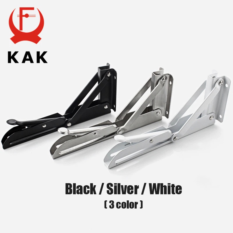 Bracket Engsel / Siku Folding Stainless Steel 18 Inch 2 Pcs - Silver