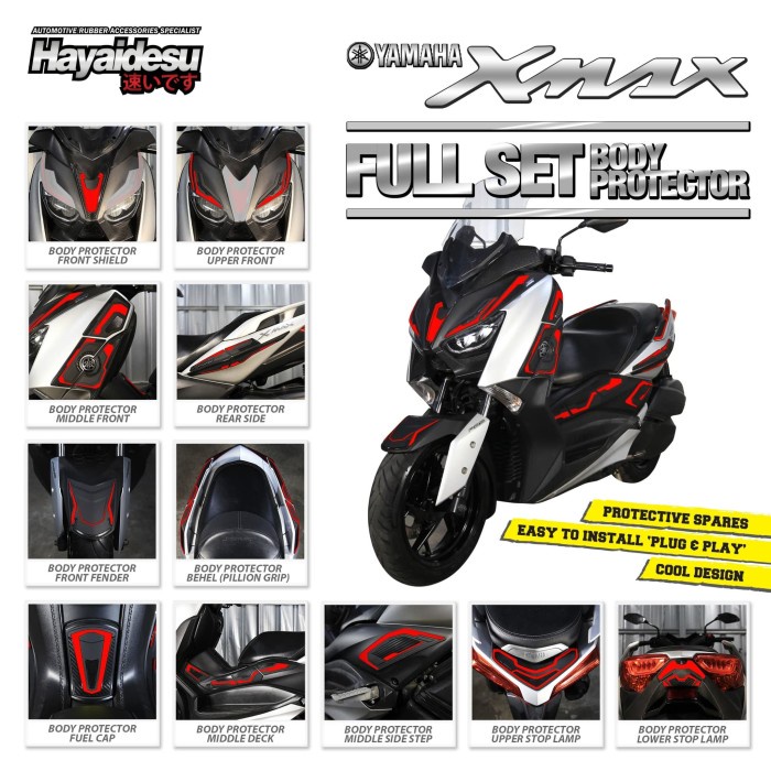 Hayaidesu Yamaha Xmax Full Set Body Protector Cover #Original