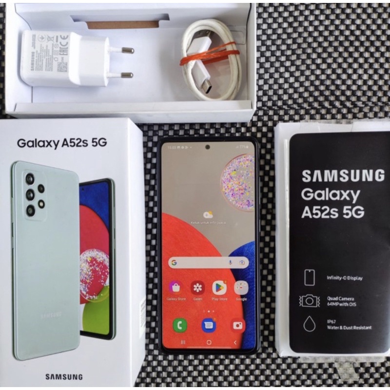 SAMSUNG A52S 5G RAM 8/128GB SECOND FULLSET MULUS