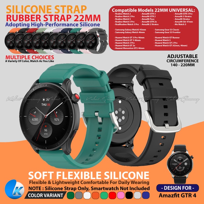Tali Strap Smartwatch 22mm For Realme Watch 3 2 GTR 3 4 MI S1 ACTIVE
