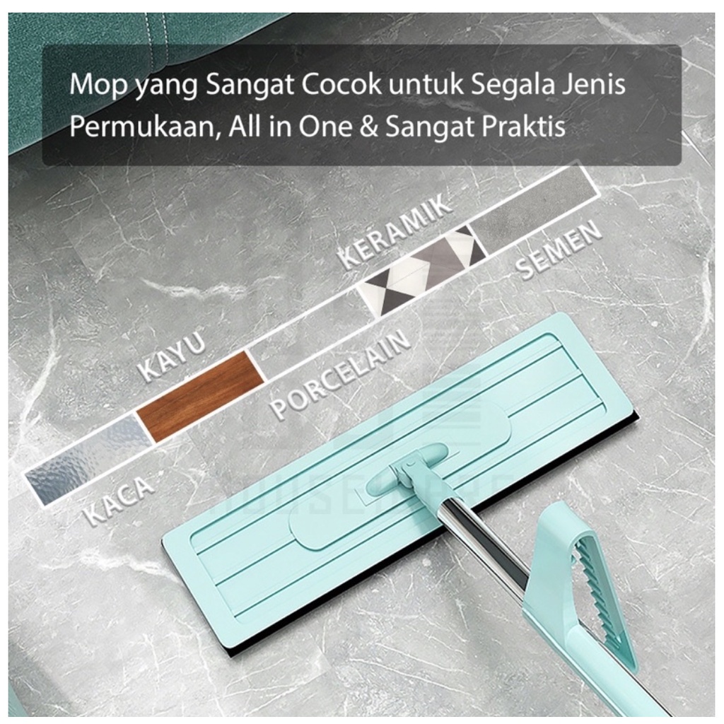 COD SM88 Alat Pel Lantai Ultra Mop - Pel Lantai Microfiber Berputar 360 Derajat