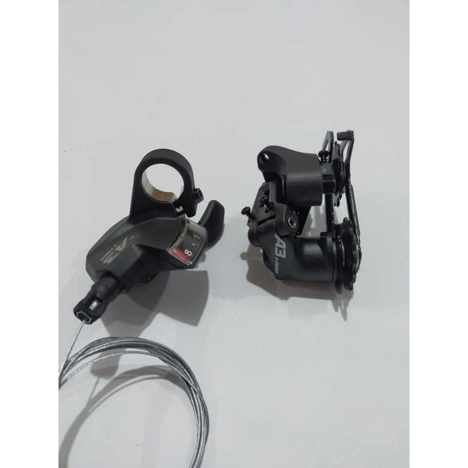 L-TWOO mini groupset 8 speed Ltwoo A3 Shifter kanan dan RD type short cage sepeda MTB, lipat