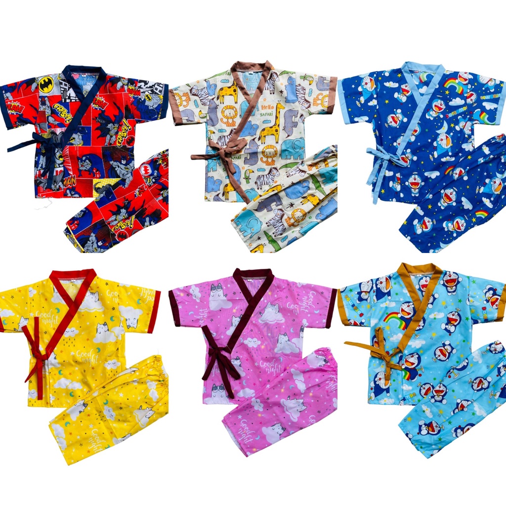 PIYAMA ANAK KIMONO KARAKTER USIA 1-5 TAHUN M L XL PART 2