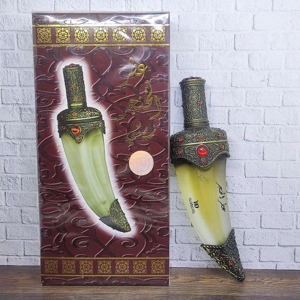 Al Khanjar Parfum Botol Pedang Original Banafa for Oud Alkhanjar dengan botol khas Belati Arab