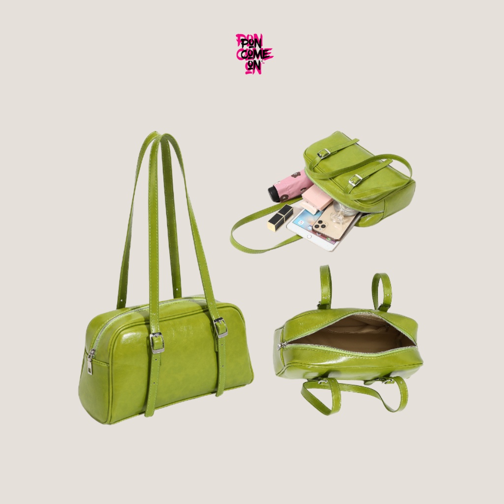 Poncomeon - Bogo leather shoulder bag / handbag / tas kerja wanita fashion korea