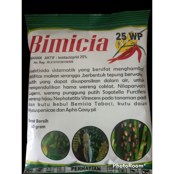 OBAT HAMA SERANGGA IMIDAKLOPRID IMIDACLOPRID 25WP BIMICIA