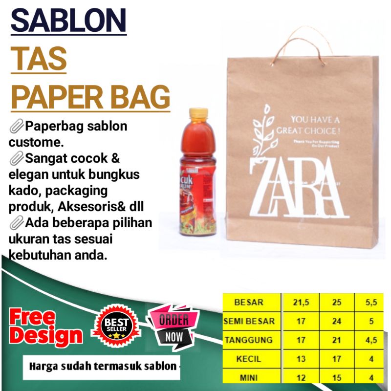 

Tas sablon / Tas paperbag/ Tas souvenir / Tas kertas