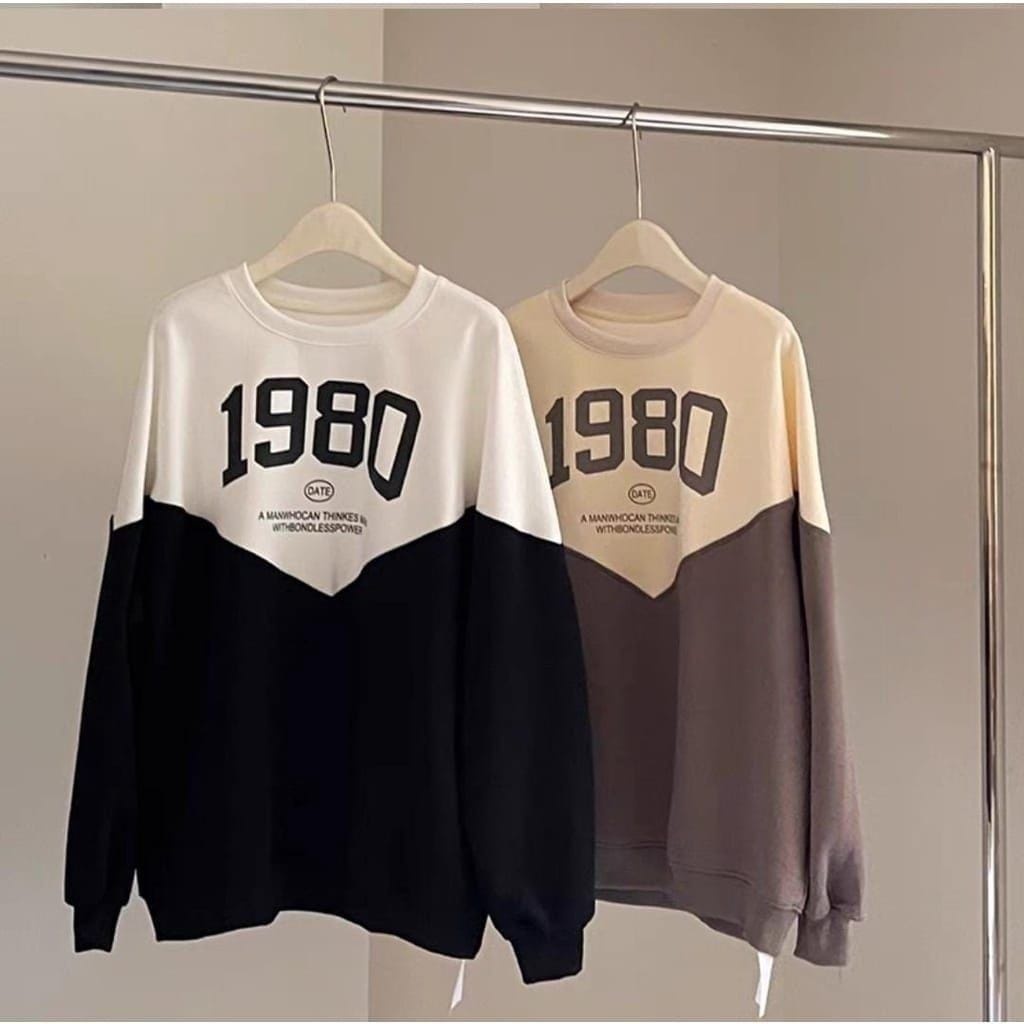 1980 Combie Sweater Outerwear Sweter Wanita l Unisex Korean Style Basic Premium